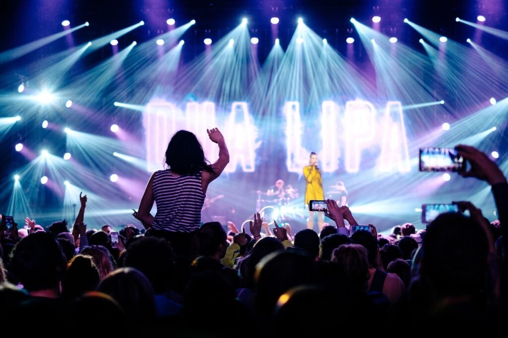 Personas en concierto